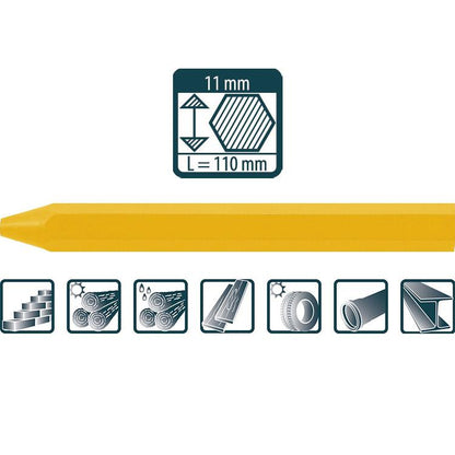 Pica Signierkreide ECO, 11x110mm, gelb