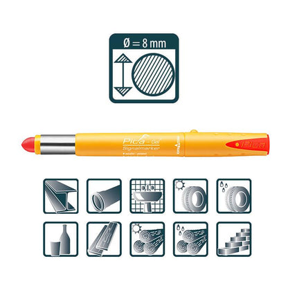 Pica GEL Signalmarker rot