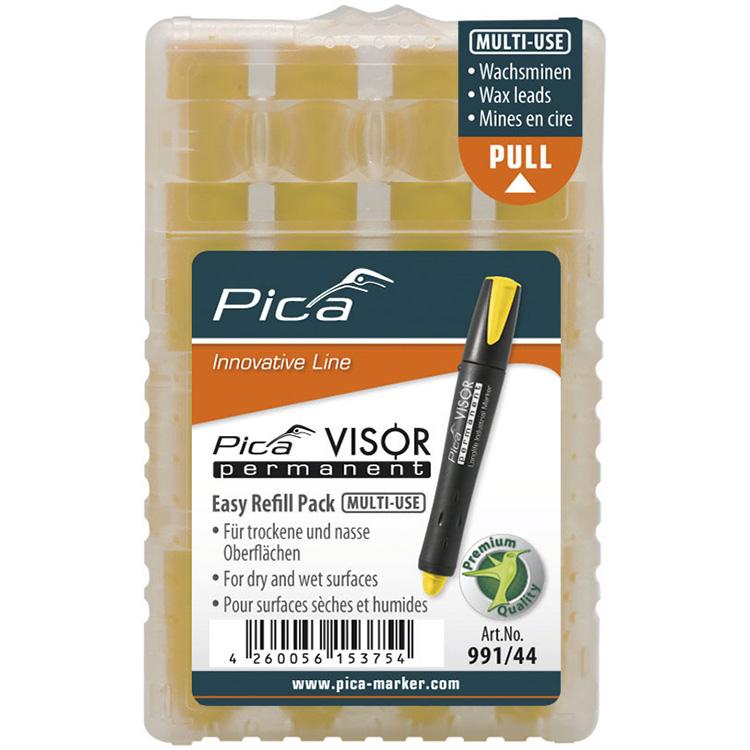 Pica VISOR permanent Ersatzminen-Sets, gelb